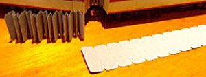 16番(HO) 連結幌 (黒) (5両分入) ペーパーキット (組み立てキット) (鉄道模型)