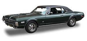 マーキュリー クーガー XR7G 1969 グリーン (ミニカー)