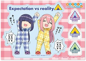 ゆるキャン△ SEASON3 GG3耐ステッカー 理想と現実 (キャラクターグッズ)