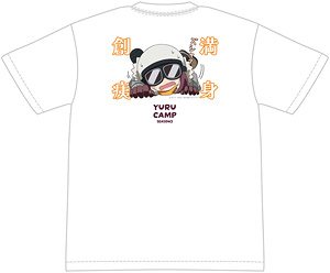 ゆるキャン△ SEASON3 満身創痍綾乃バックプリントTシャツ M (キャラクターグッズ)