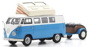 VW T1 Campingbus w. Westfalia trailer (ミニカー)