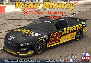 NASCAR Ryan Blaney 2023 Ford Mustang Advance Auto (Model Car)