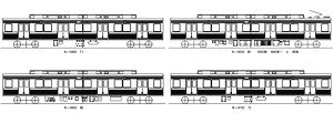 16番(HO) 東武9000系電車 増結4輌 金属製キット (4両・組み立てキット) (鉄道模型)
