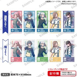BanG Dream! It`s MyGO!!!!! Trading Ticket Style Sticker Wei Beta Schwarz MyGO!!!!! Ver. (Set of 10) (Anime Toy)