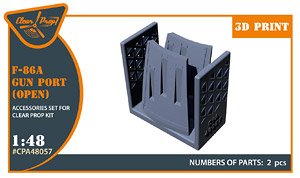 F-86A gun port (open) (for Clear Prop !) (Plastic model)