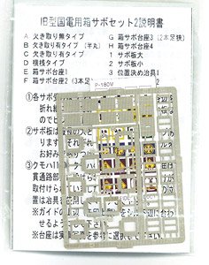 旧型国電用箱サボセット2 (戦前型旧型国電用サボシール付) (鉄道模型)