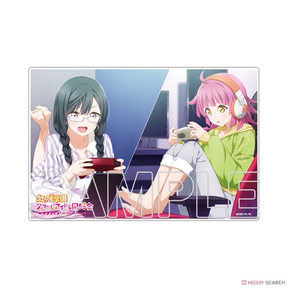 『ラブライブ！虹ヶ咲学園スクールアイドル同好会』 ミニアクリルプレート せつ菜＆璃奈 (キャラクターグッズ) 商品画像2