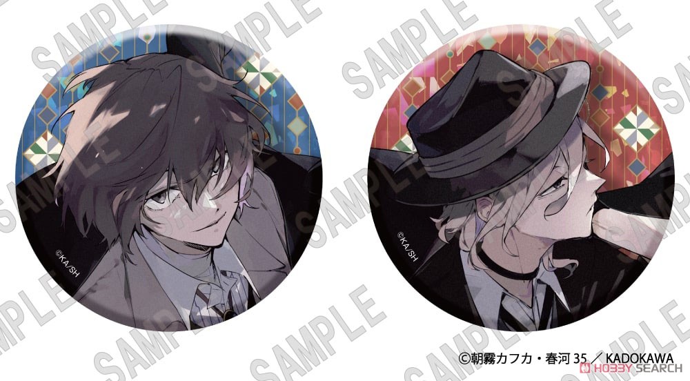 「文豪ストレイドッグス」 ホログラム缶バッジセット(C104) (キャラクターグッズ) 商品画像1