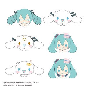 MC-11 初音ミク×シナモロール はぐキャラコレクション2 (6個セット) (キャラクターグッズ)