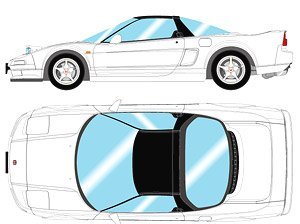 Honda NSX-R (NA1) 1992 Head lamp open グランプリホワイト (ミニカー)