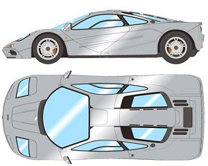 McLaren F1 Roadcar 1994 マグネシウムシルバー (ミニカー)