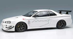 Mine`s Skyline GT-R (BNR34) V-spec N1 Tokyo Auto Salon 2024 (Diecast Car)
