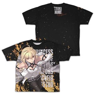 月姫 -A piece of blue glass moon- アルクェイド・ブリュンスタッド 両面フルグラフィックTシャツ 火炎血河Ver. M (キャラクターグッズ)