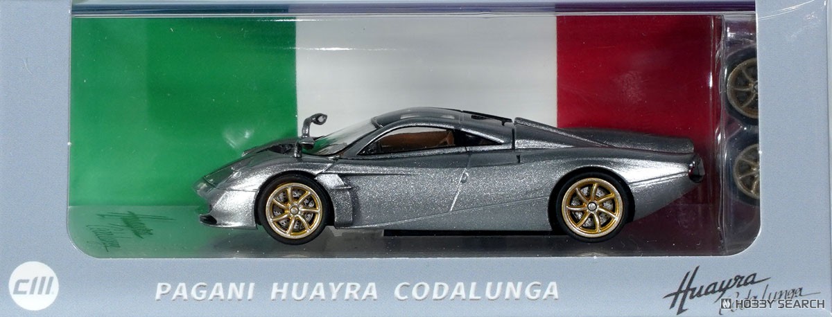 Pagani ウアイラ コーダルンガ メタリックシルバー (ミニカー) パッケージ1