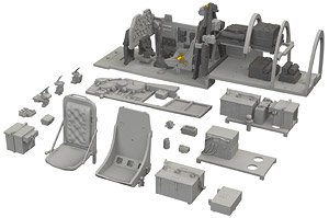P-51B Birdcage canopy cockpit PRINT (for Eduard) (Plastic model)