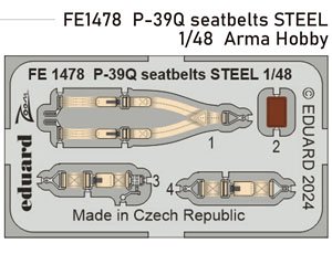 P-39Q Seatbelts STEEL (for Arma Hobby) (Plastic model)