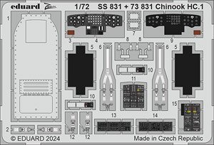 チヌーク HC.1 ズームエッチングパーツ (エアフィックス用) (プラモデル)