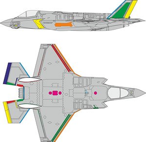 F-35B RAMコーティング塗装マスクシール (タミヤ用) (プラモデル)