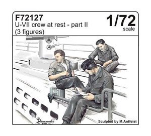 U-ボートVII 休憩中フィギュア パートII (3体入) ※IX型にも使用可 (プラモデル)