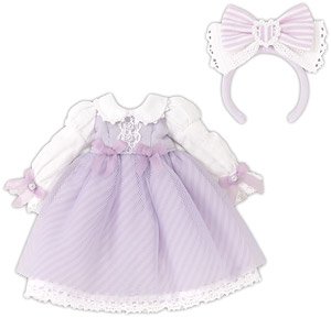 Picco D `Twinkle Candy Ribbon Dress set` Grape x Milk (Fashion Doll)