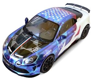 アルピーヌ A110 R U.S. Racing 2024 イリディセントホワイト (ミニカー)