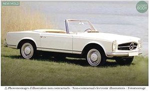 MB 230 SL 1963 ホワイト (ミニカー)