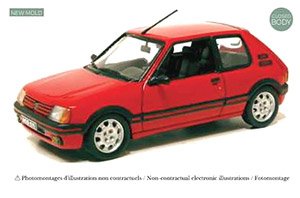 プジョー 205 GTi 1.9 1991 ヴァレルンガレッド (ミニカー)
