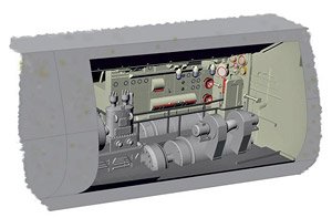 U-ボートIX 電動モーター機関室 (レベル用) (プラモデル)