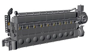 U-ボートIX MAN M9V46ディーゼルエンジン (レベル用) (プラモデル)