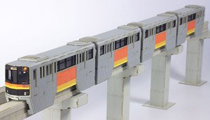 Paper Kit Tama Intercity Monorail Series 1000 Paper Kit (4-Car Set) (Unassembled Kit) (Model Train)