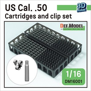 US Cal. .50 Cartridges and clip set (Over 120 Cartridges and clip parts) (Plastic model)