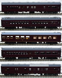 1/80(HO) The Imperial Train 1st Formation Five Car Set (Plastic Product) (5-Car Set) (Model Train)
