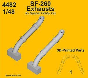 SIAI-Marchetti SF-260 Exhausts (for Special Hobby) (Plastic model)
