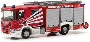 (HO) スカニア クルーキャブ LF コブレンツ消防署 (鉄道模型)