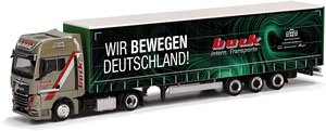 (HO) MAN TGX GX ローライナーセミトレーラートラック `Buck/Wir BEWAGEN DEUTSCHLAND` (鉄道模型)
