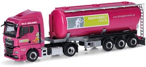 (HO) MAN TGX GM バルクサイロセミトレーラートラック `Melmer` (鉄道模型)