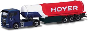 (HO) MAN TGS TN ガソリンタンクセミトレーラートラック `Hoyer` (鉄道模型)