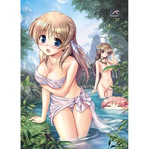 穢翼のユースティア B2タペストリー(フィオネ＆エリス＆ティア/水浴び)Wスエード (キャラクターグッズ)