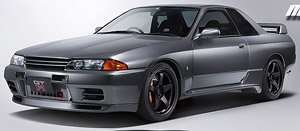 Nissan Skyline GT-R (R32) Customized Version Gun Grey Metallic (Diecast Car)