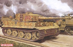 WWII German Pz.Kpfw.VI Ausf.E Tiger I Late Production Normandy 1944 w/Magic Tracks/Aluminum Gun Barrel/3D print muzzle brake/Wittmann figures/tank crew acrylic stand (Plastic model)