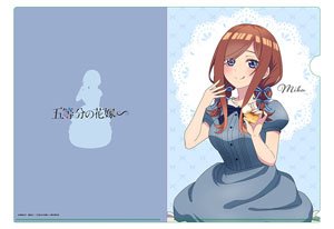五等分の花嫁∽ 【描き下ろし】クリアファイル 三玖(アフタヌーンティーVer.) (キャラクターグッズ)