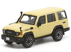 Toyota Land Cruiser 70 Beige RHD (Diecast Car)