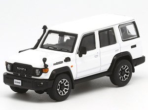 Toyota Land Cruiser 70 Super White II RHD (Diecast Car)