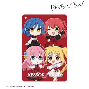 ぼっち・ざ・ろっく！ 結束バンド ちびキャラ 赤いドレスver. 1ポケットパスケース (キャラクターグッズ)
