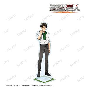 Attack on Titan [Especially Illustrated] Levi Muffler Ver. Extra Large Acrylic Stand (Anime Toy)