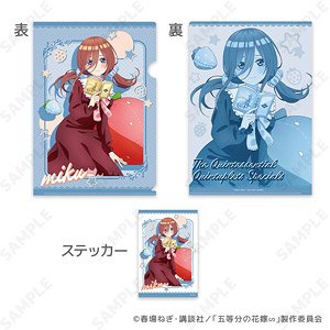 TVスペシャルアニメ「五等分の花嫁∽」 ルームウェア クリアファイル＆ステッカーセット 3.三玖 (キャラクターグッズ)
