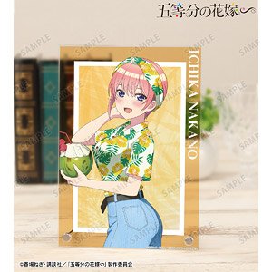 The Quintessential Quintuplets Specials [Especially Illustrated] Ichika Nakano Aloha Shirt Ver. A5 Acrylic Panel (Anime Toy)