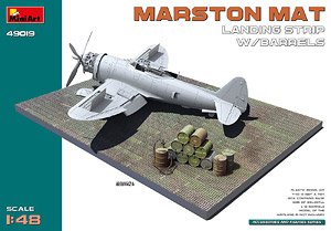MARSTON MAT LANDING STRIP w/BARRELS (Plastic model)