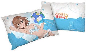 A Certain Scientific Railgun T [Especially Illustrated] Pillow Cover (Mikoto Misaka / Wedding Swimwear) (Anime Toy)