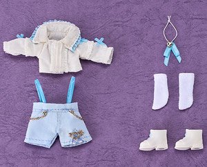 Nendoroid Doll Outfit Set: Suspender Shorts Set (White & Blue) (PVC Figure)